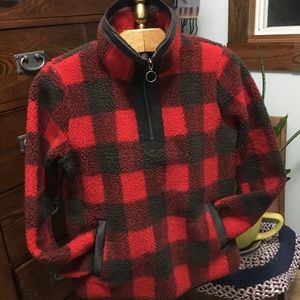 Abercrombie & Fitch 3/4 zip up fleece. Sz Small.